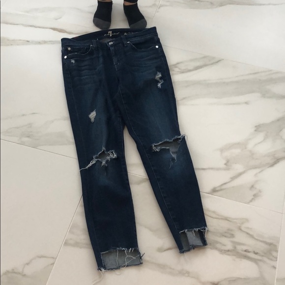 Jean Skinny Seven For All Mankind - Blanc - Taille 28 (longueur 31.5) - Neuf Avec étiquettes